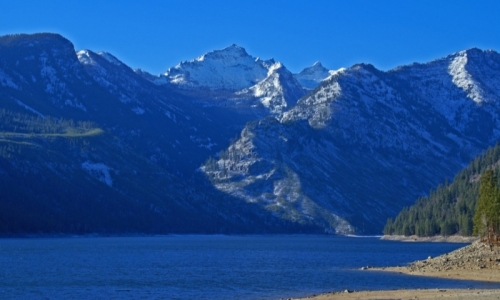 Bitterroot Mountains and Lake Como