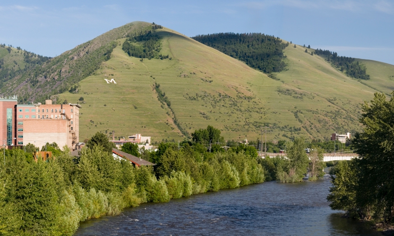 Missoula Montana Mount Mt Sentinel Clark Fork Clarks Fork